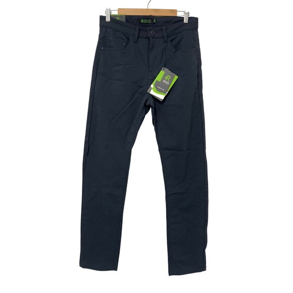 Refinery Republic slim fit stretchy athleisure work pants navy preppy sz 32 - Picture 1 of 7
